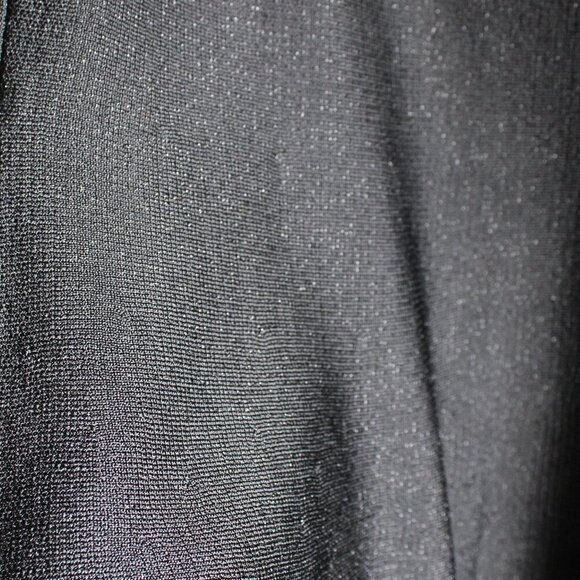 St. John Women's Black Caviar Shimmer Wool Blend Knit A-Line Skirt Size 10 NWT - Picture 4 of 7